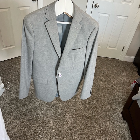 Apt. 9 38R Premier Flex Slim Fit Light Gray Men's Blazer - Picture 1 of 7
